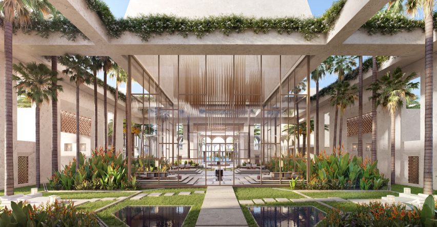Building at Clinique's Amaala resort