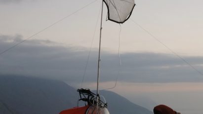 Fog-X placed on top of a mountain