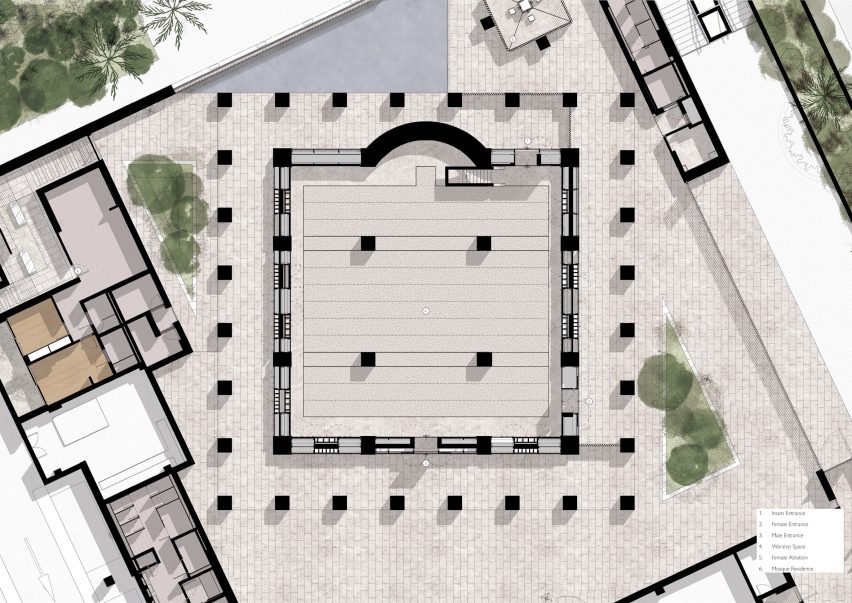 Mosque floor plan