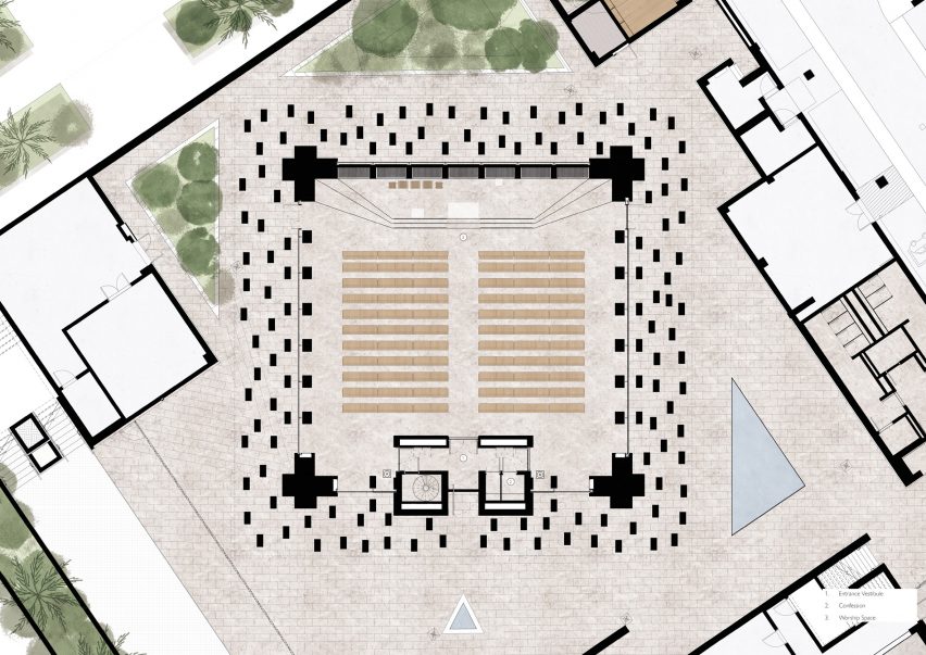 Church floor plan