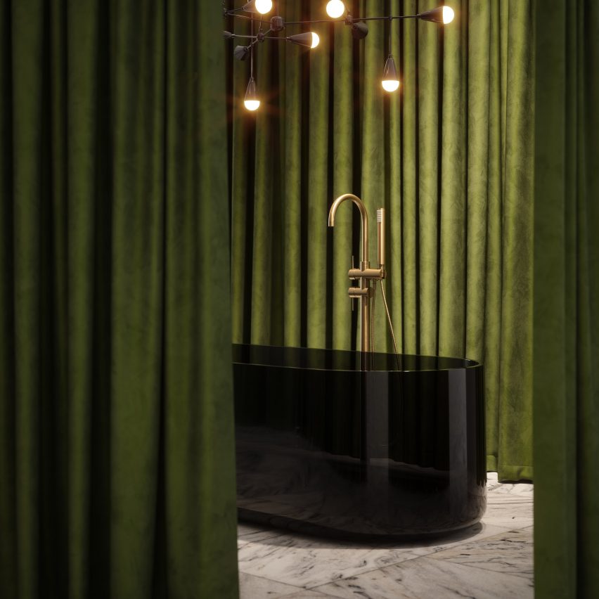 Amore translucent resin bath by Lusso