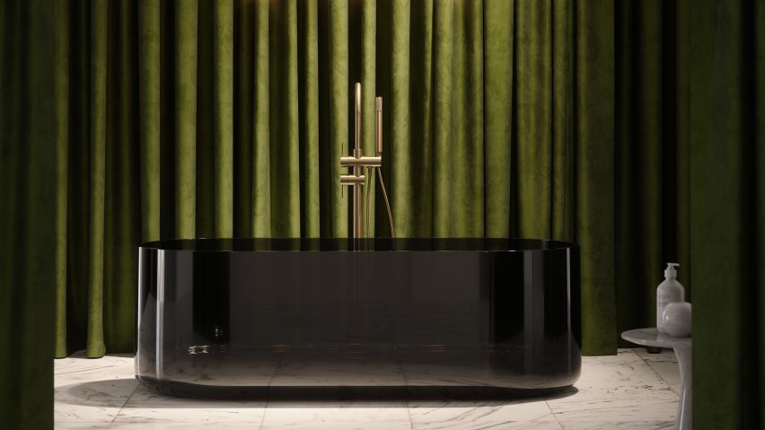 Amore translucent resin bath by Lusso