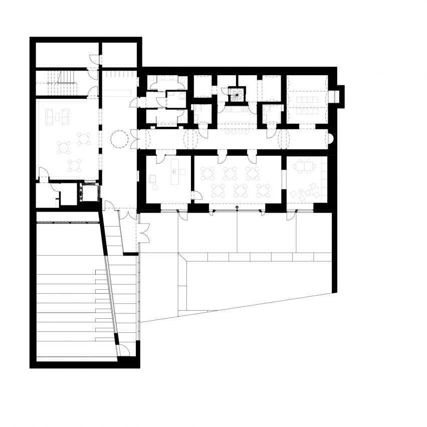 Basement plan of IGI Library