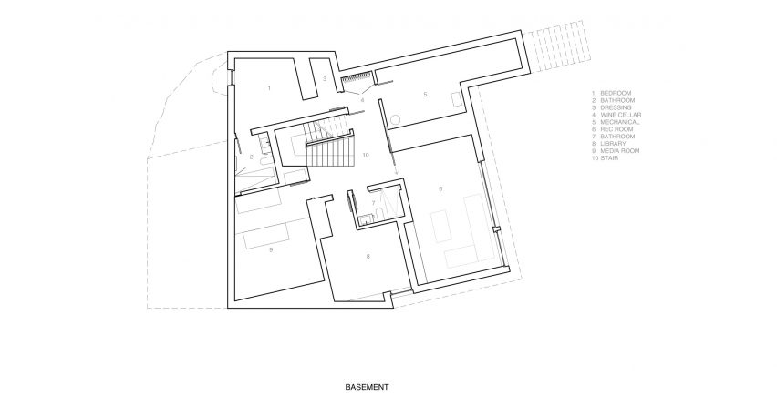 Basement floor plan