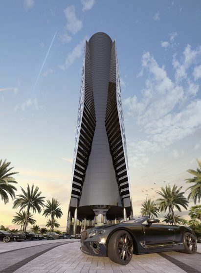 Bentley Residences from the ground floor