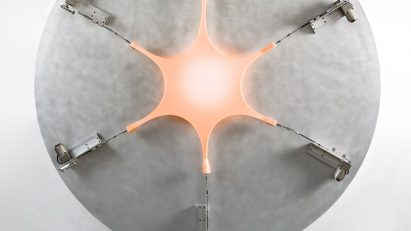 Bright Wright Gander has created the Flesh Light wall sconce