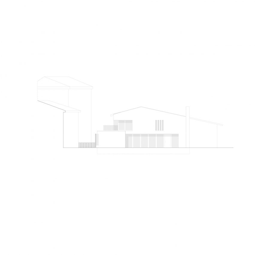 Elevation drawing of Casa SM by Form_A