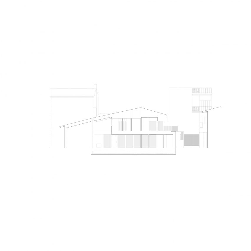 Elevation drawing of Casa SM by Form_A