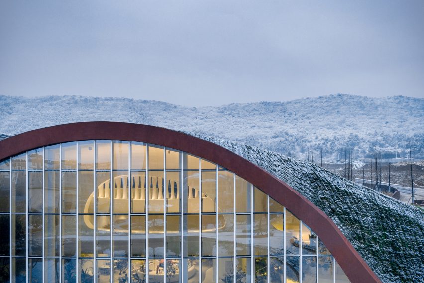 Exterior of Chaohu Natural and Cultural Centre by Change Architects