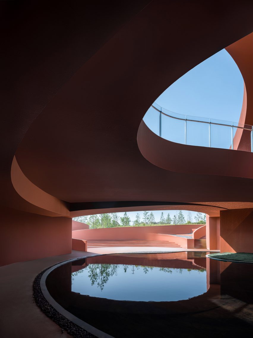 Interior of Chaohu Natural and Cultural Centre by Change Architects