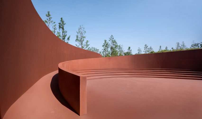 Exterior of Chaohu Natural and Cultural Centre by Change Architects
