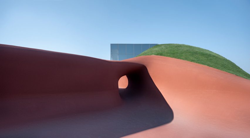 Exterior of Chaohu Natural and Cultural Centre by Change Architects