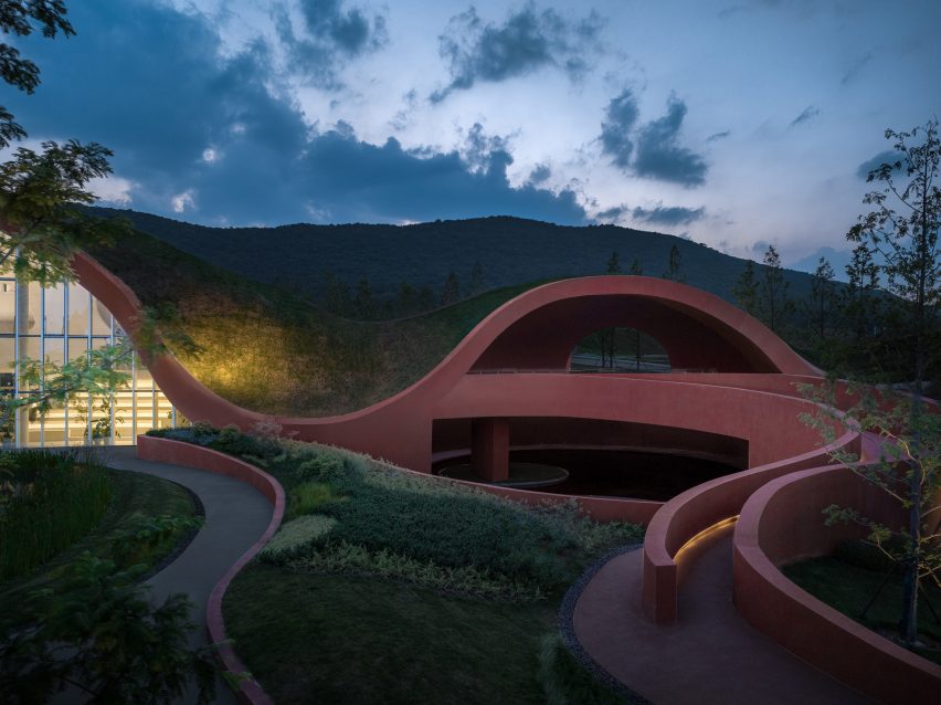 Exterior of Chaohu Natural and Cultural Centre by Change Architects