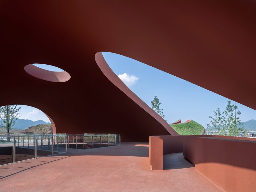 Interior of Chaohu Natural and Cultural Centre by Change Architects