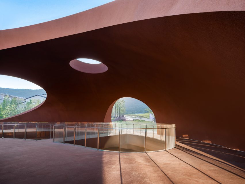 Interior of Chaohu Natural and Cultural Centre by Change Architects