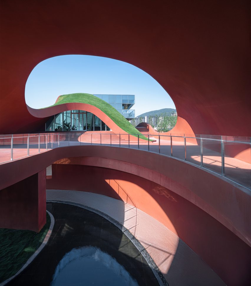 Interior of Chaohu Natural and Cultural Centre by Change Architects