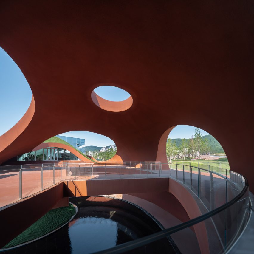 Interior of Chaohu Natural and Cultural Centre by Change Architects