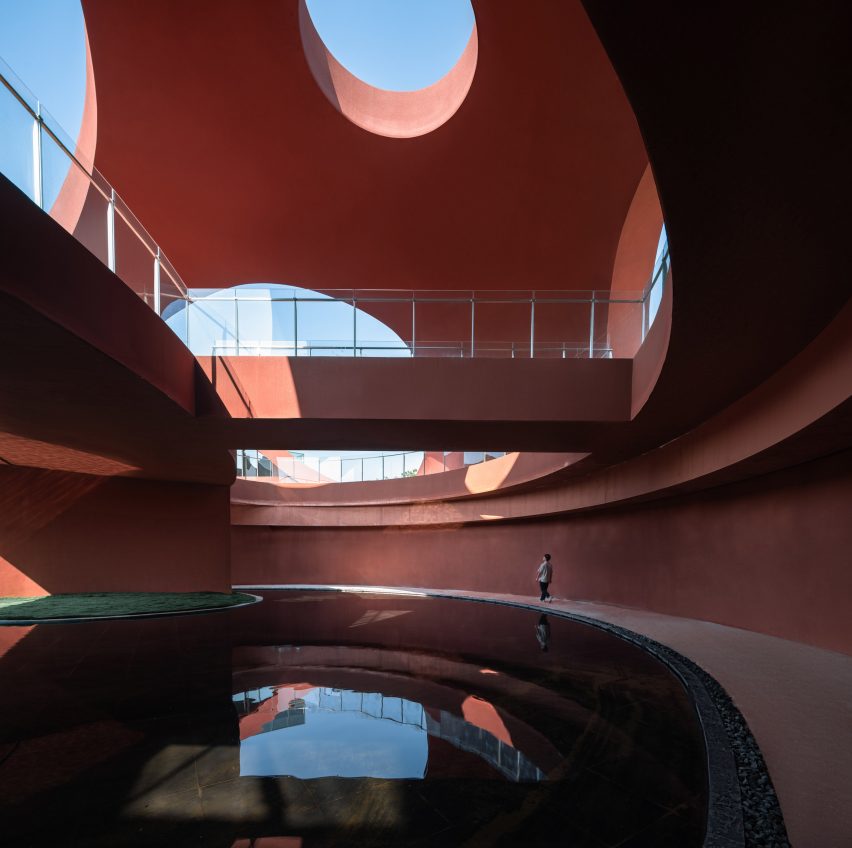 Interior of Chaohu Natural and Cultural Centre by Change Architects