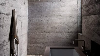 Concrete bathrooms
