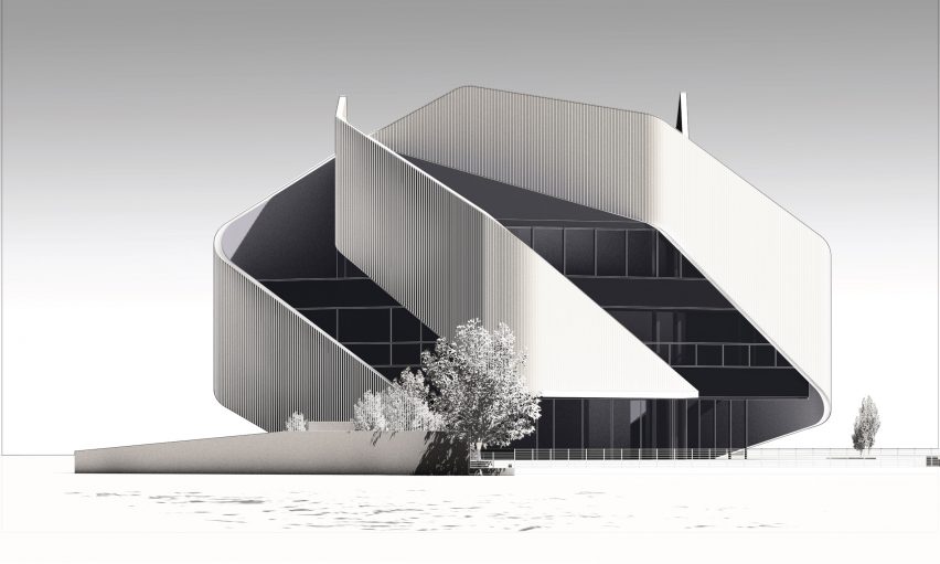 Exterior 3D model of the 010 Building by Clouds AO