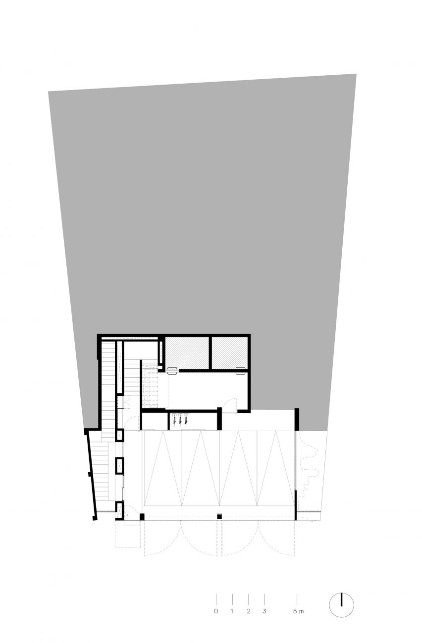 Ground floor plan of Echegaray house by PPAA