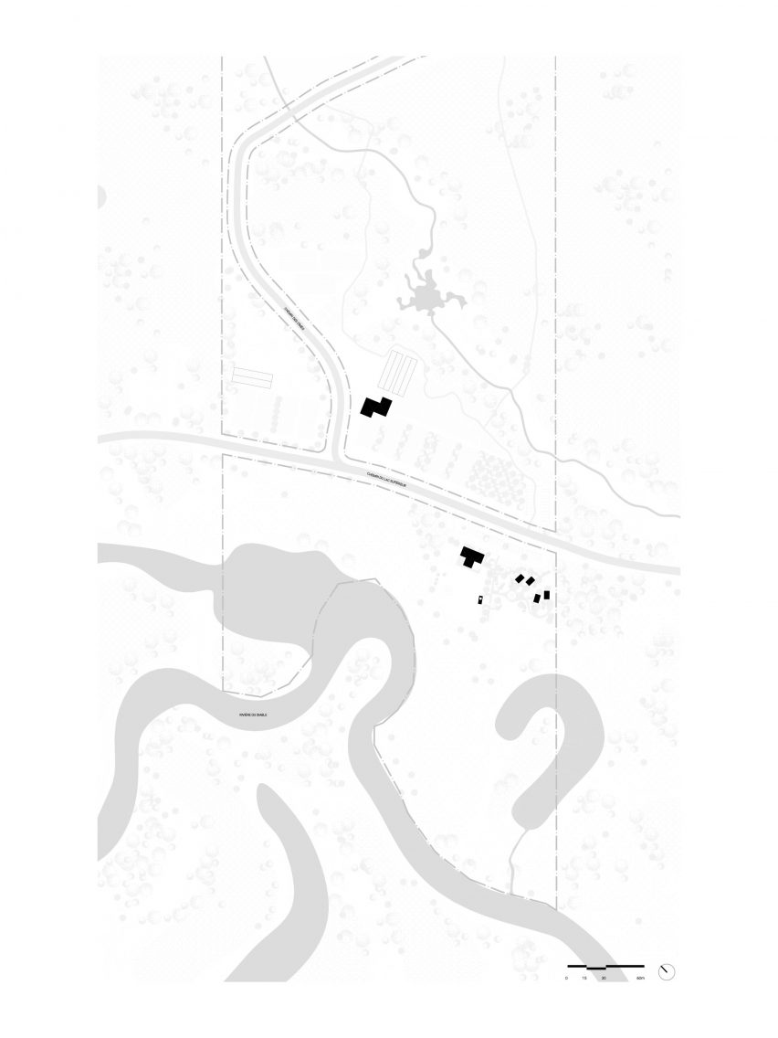 Farouche Tremblant site plan by Atelier l'Abri