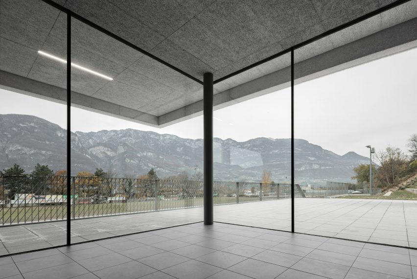 Interior of Fieldhouse sports centre in South Tyrol by MoDus Architects