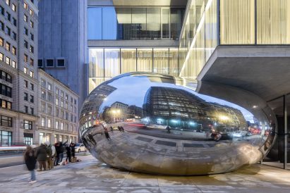 Anish Kapoor New York City bean at night