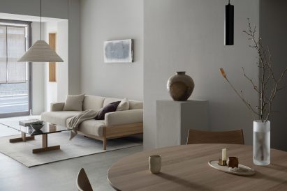 Front room of Karimoku Commons Kyoto