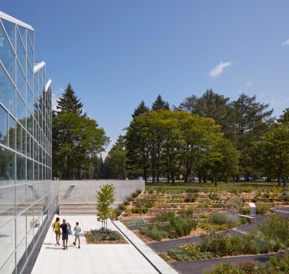 Landscaped vegetation at insect museum in Montreal