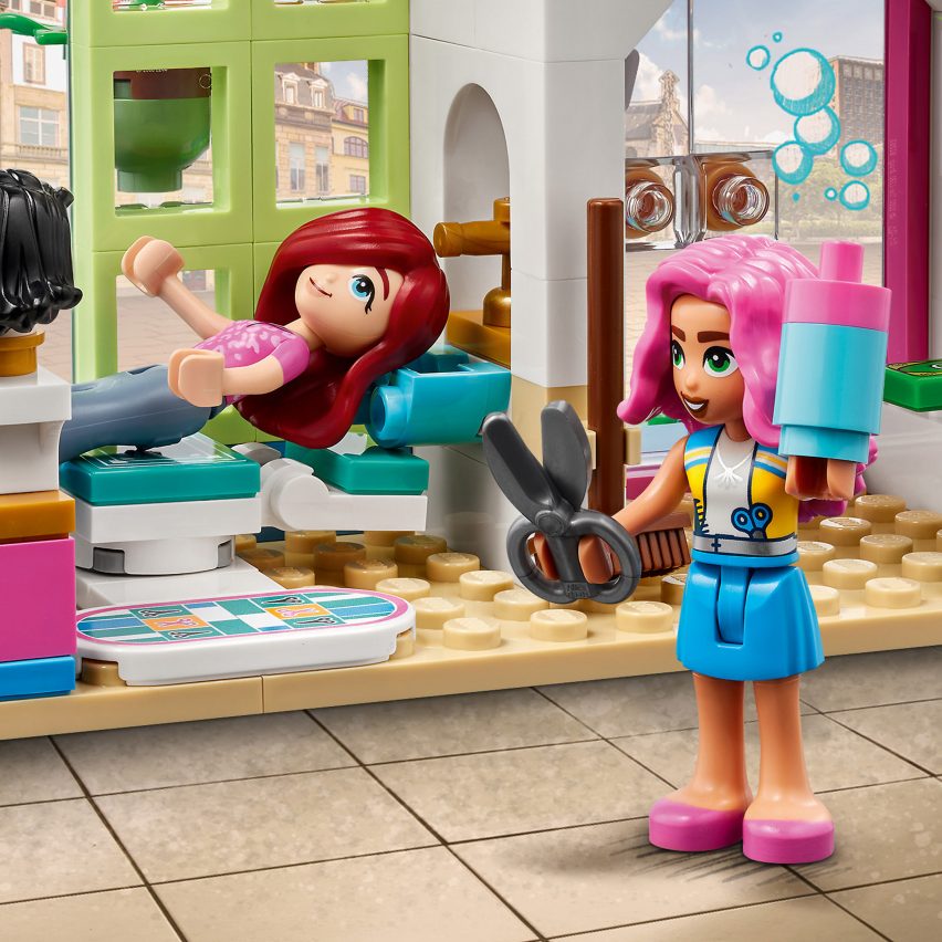 Two female Lego Friends figures