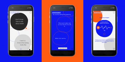 Life Support mobile-first app by The Liminal Space shown on smartphones