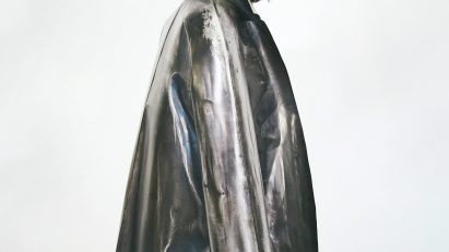 Photo of a metal jacket at Loewe