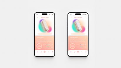 Two phones with the Luma app