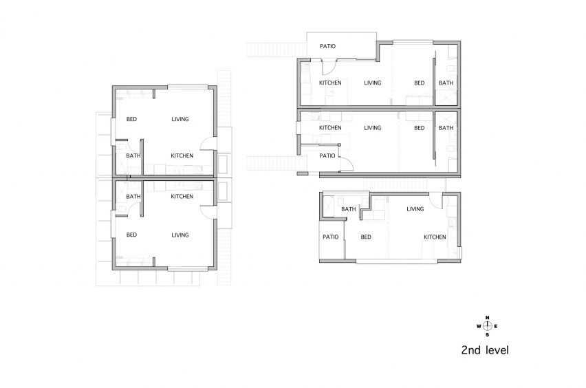 Second level floor plan