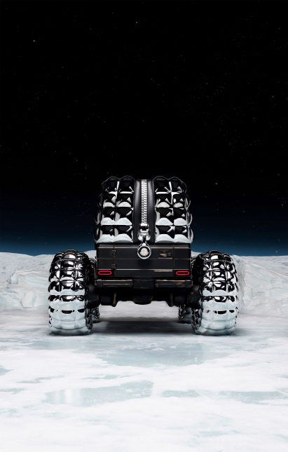 Giant zip on car