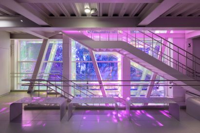 Steel staircase