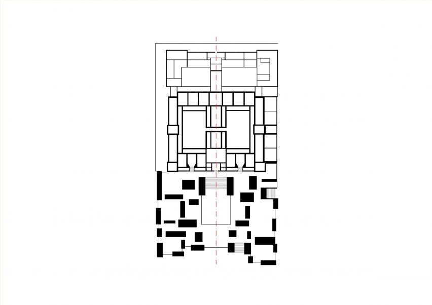 Floor plan of National Archaeological Museum in Athens by David Chipperfield Architects