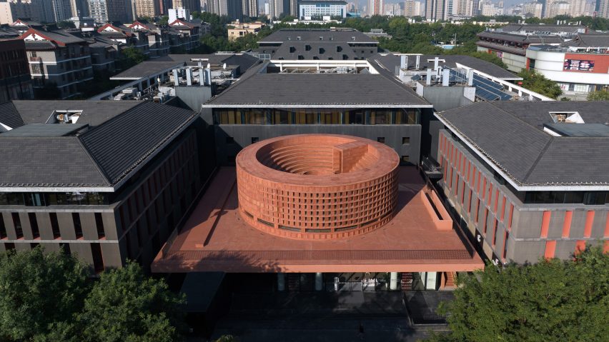 Exterior of Quijan museum extension by Neri & Hu