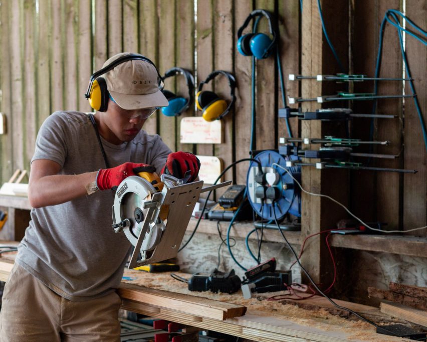 Construction of Nest House by Studio Bark