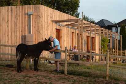 Exterior of the Nest House by Studio Bark