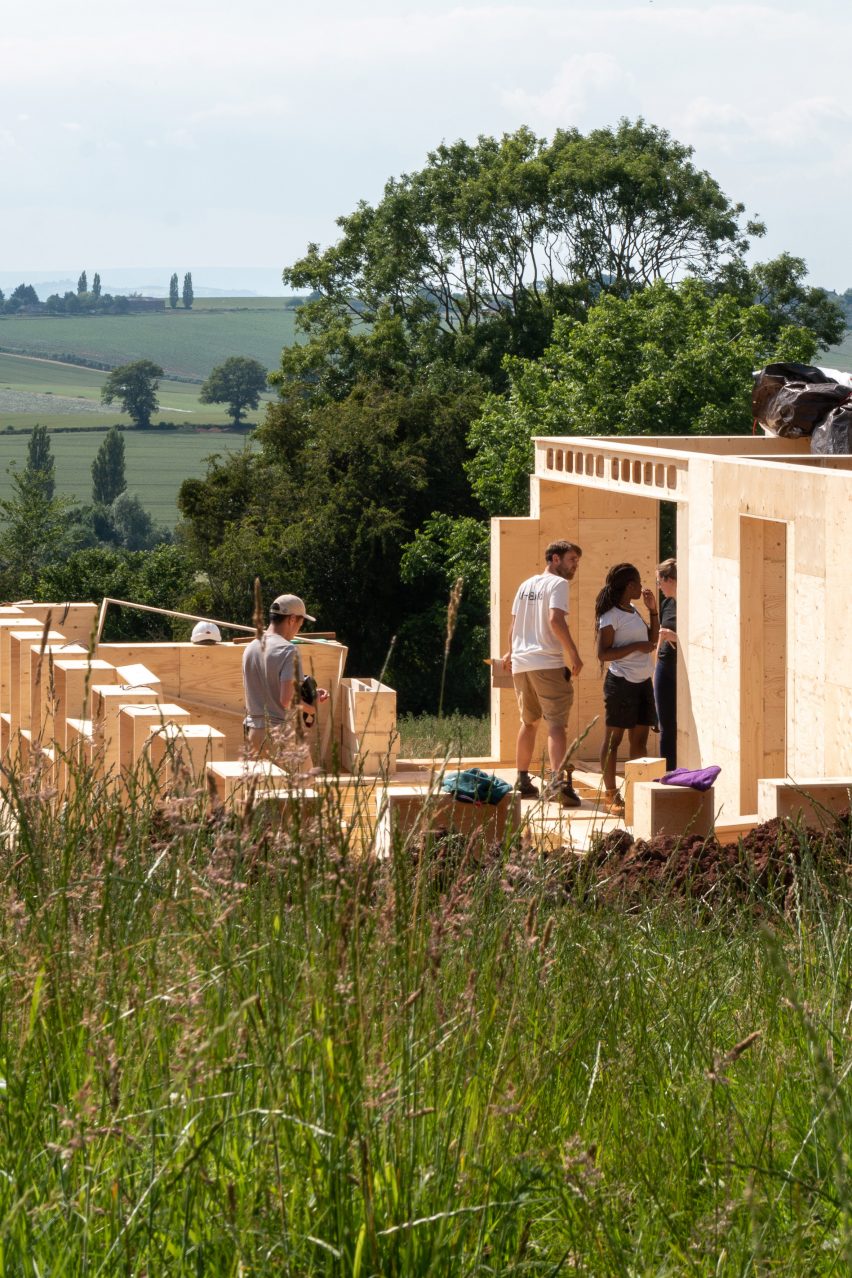 Construction of Nest House by Studio Bark