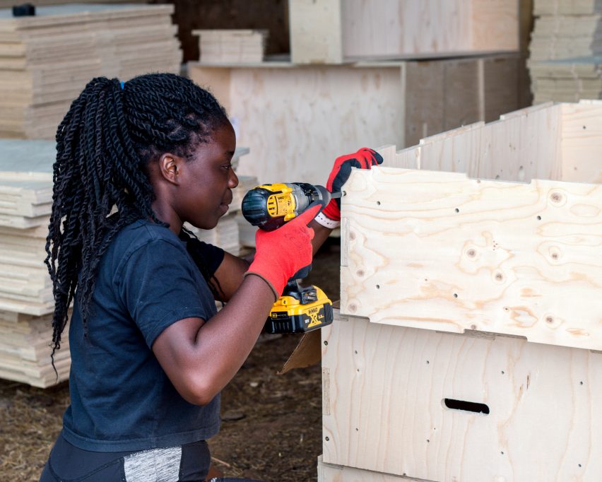 Construction of Nest House by Studio Bark