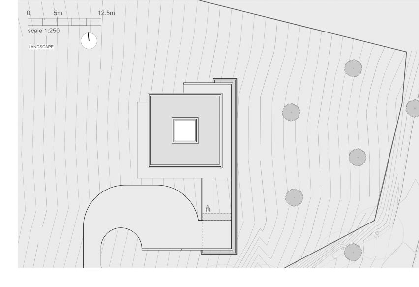 Landscape plan of Nest House by Studio Bark