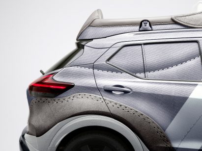 Rear of New Balance car
