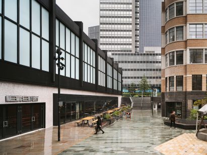Exterior view of New Century Hall by Sheppard Robson