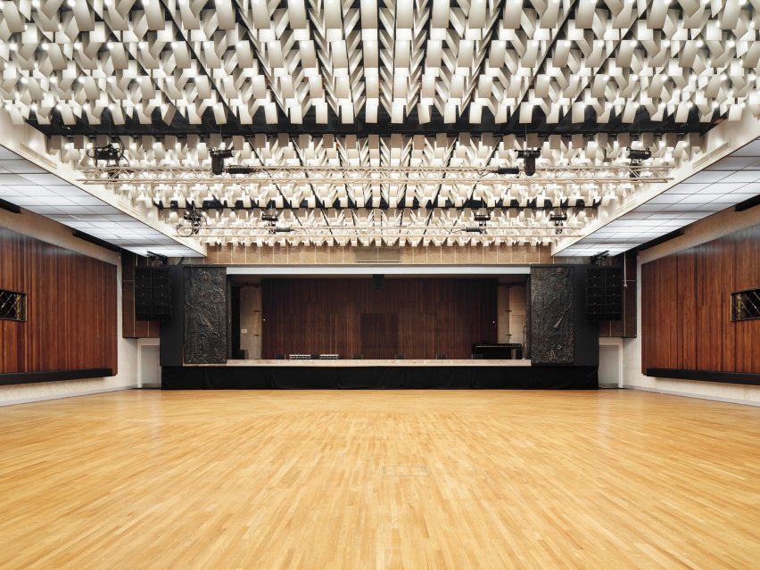 Interior of New Century Hall by Sheppard Robson