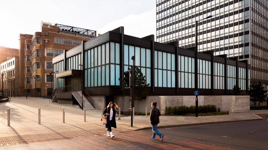Exterior of New Century Hall by Sheppard Robson