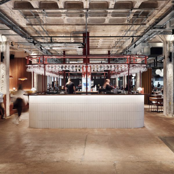 Food hall interior of New Century Hall by Sheppard Robson