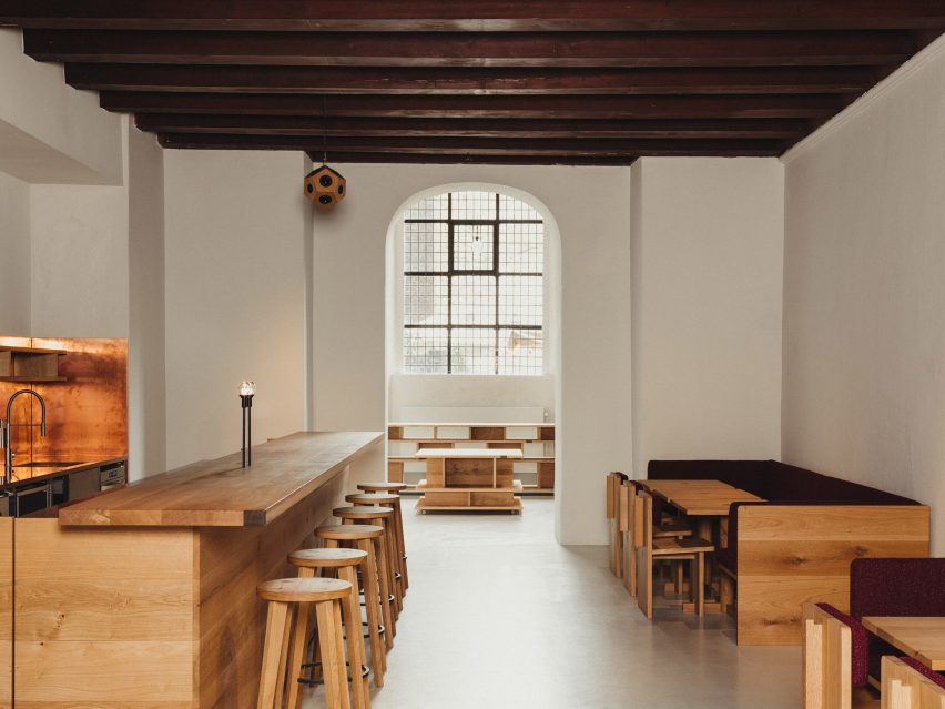 Nikolaj Kunsthal cafe by MEE Studio in Copenhagen